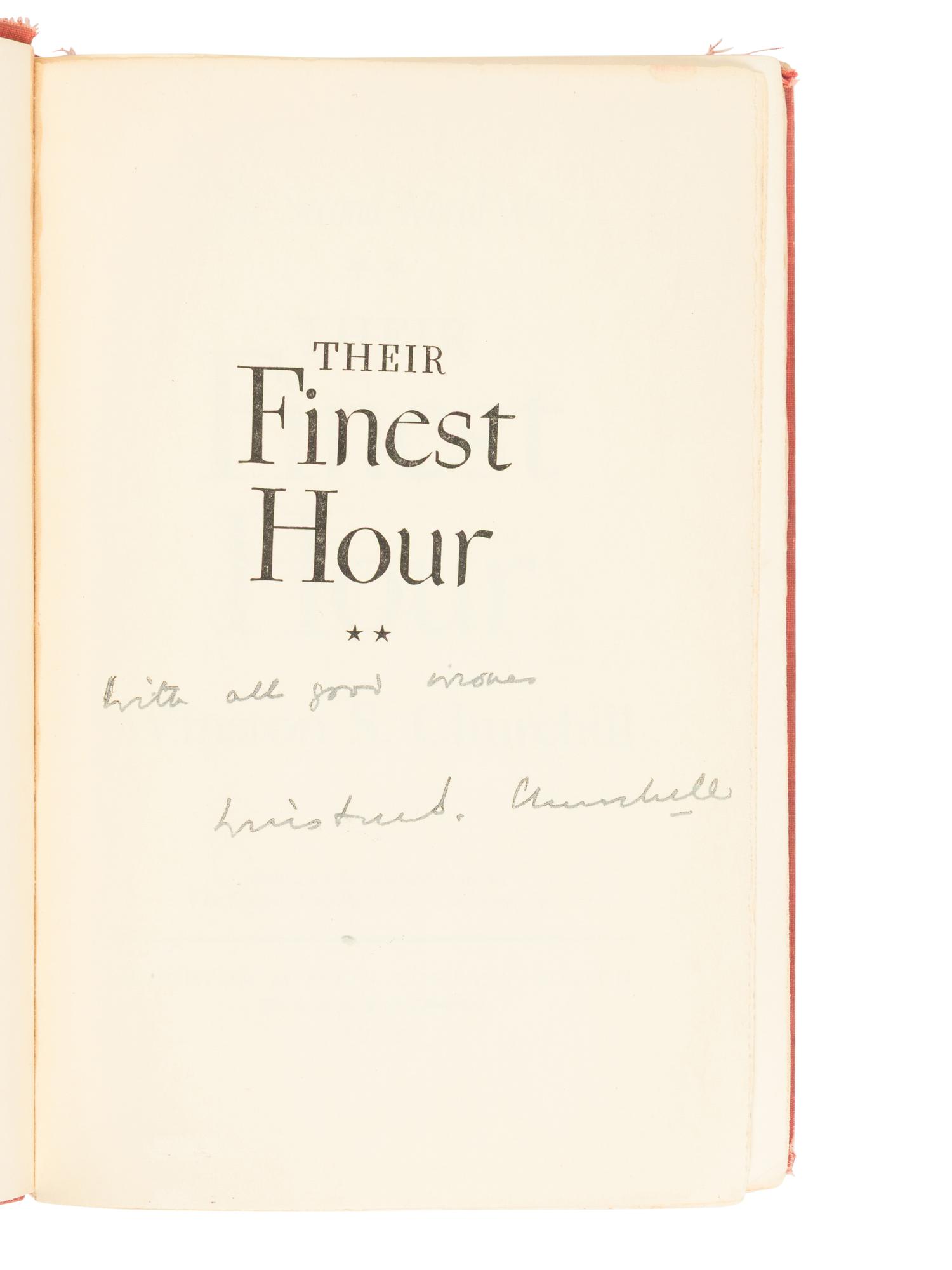 CHURCHILL, Winston Leonard Spencer, Sir (1874-1965). The Second World War. Boston: Houghton Mifflin Company, 1948-1953.