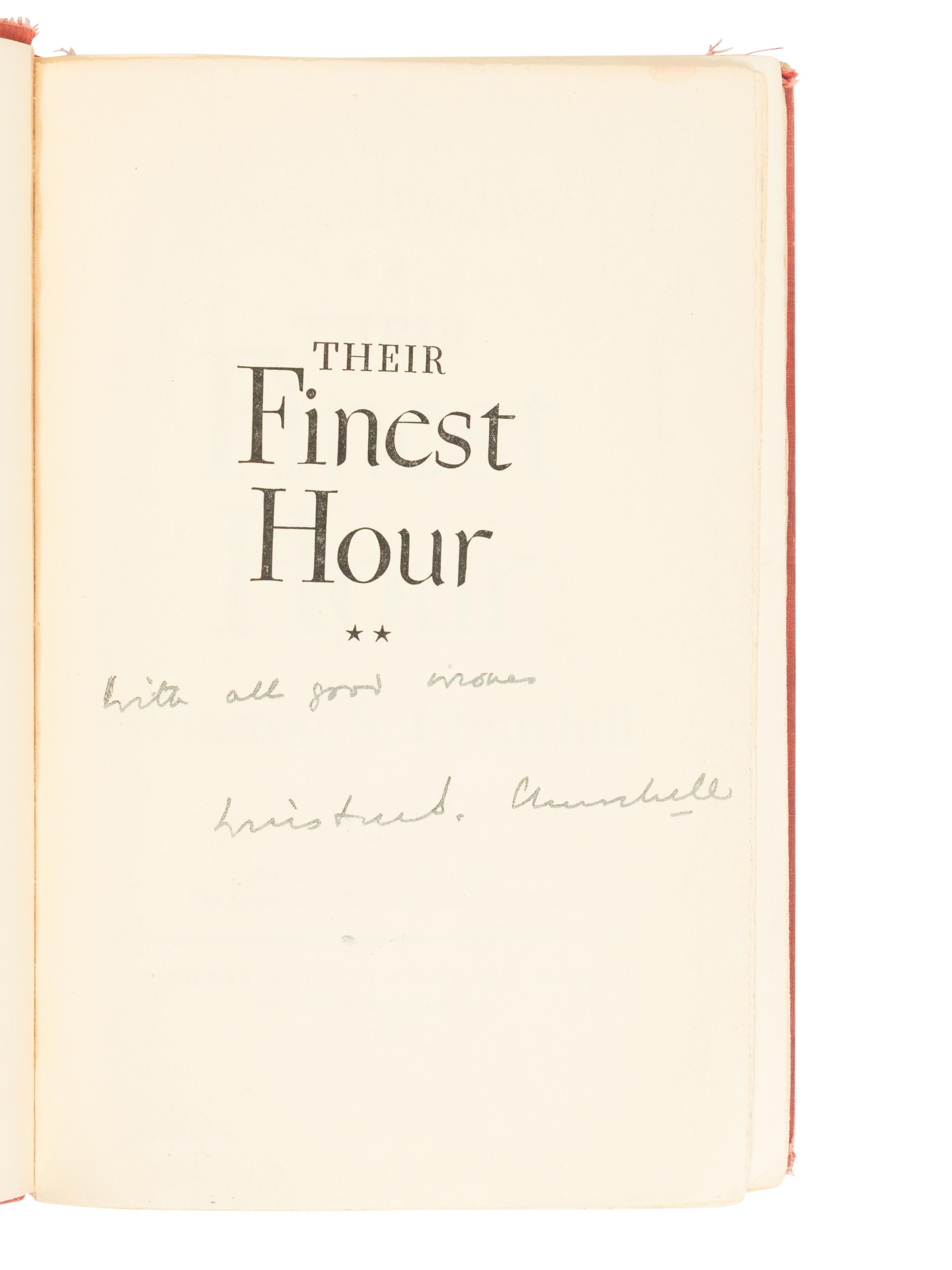 CHURCHILL, Winston Leonard Spencer, Sir (1874-1965). The Second World War. Boston: Houghton Mifflin Company, 1948-1953.