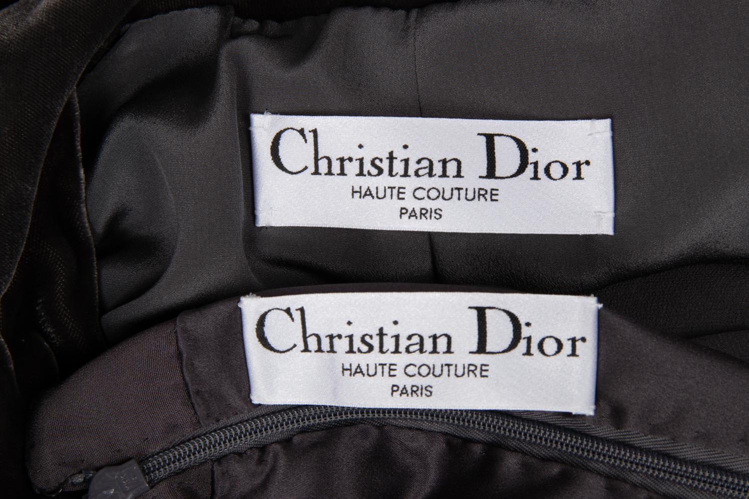Christian Dior Haute Couture Velvet Coat and Dress Ensemble, Autumn/Winter 2017