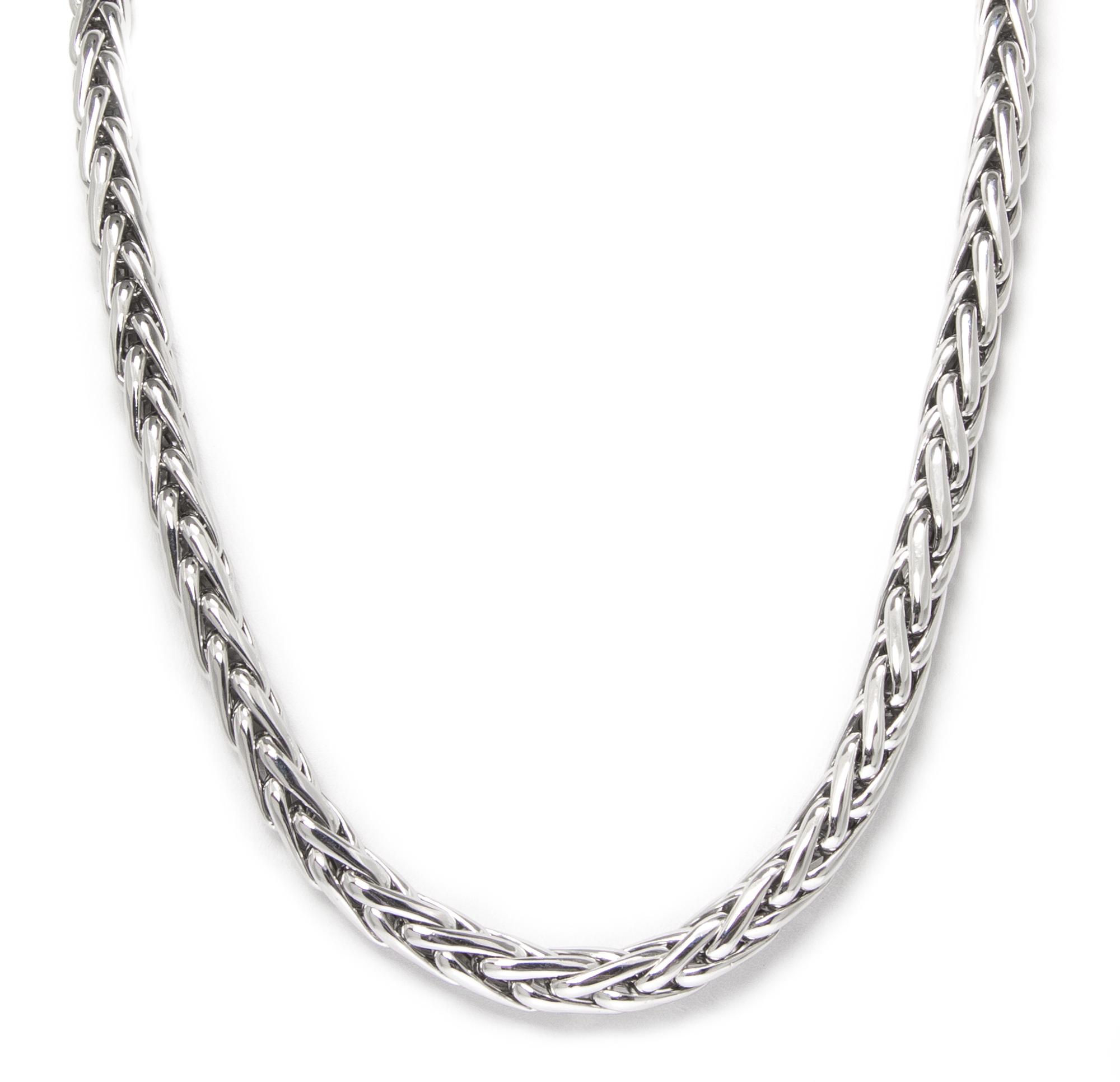 An 18 Karat White Gold Necklace, Italy, 42.10 dwts.