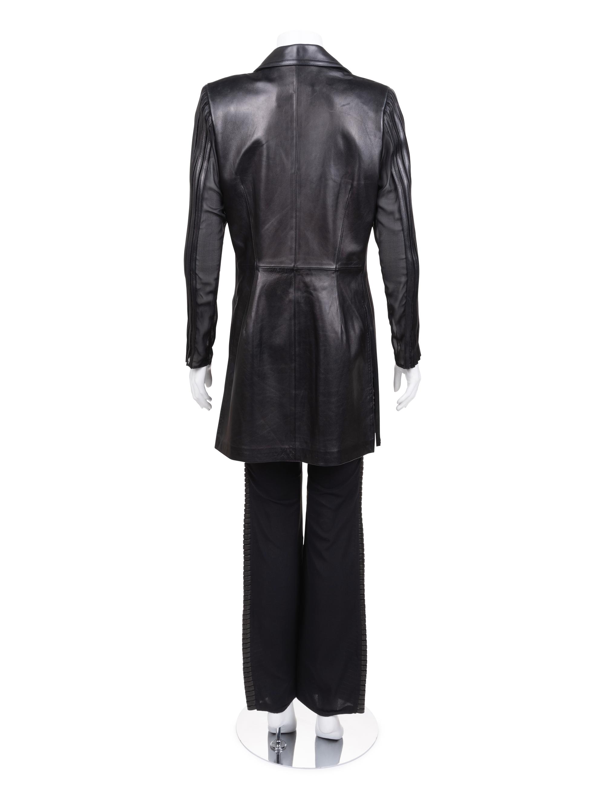 Jitrois Leather Jacket and Pants, 1980-90s