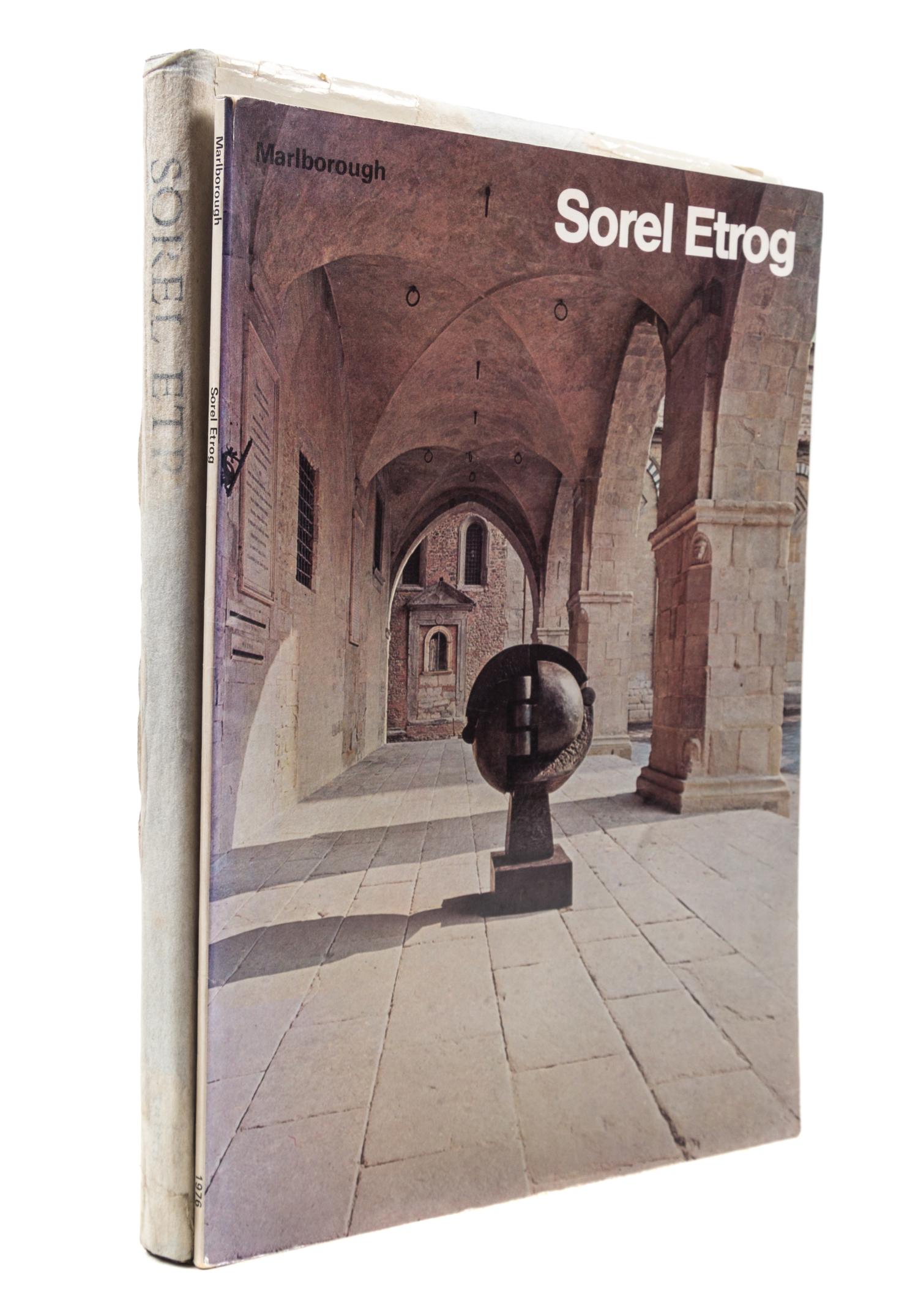 (ETROG, SOREL) Sorel Etrog: Recent Works. London, 1976. Inscribed. With Sorel Etrog: Sculpture. Verona, 1967.