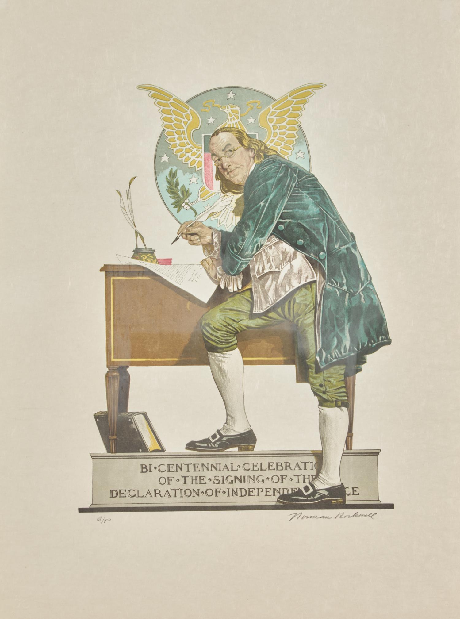 [Franklin, Benjamin] Rockwell, Norman. Bi-Centennial Celebration of the Signing of the Declaration of Independence