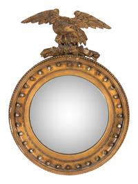 A Regency Style Giltwood Bullseye Mirror