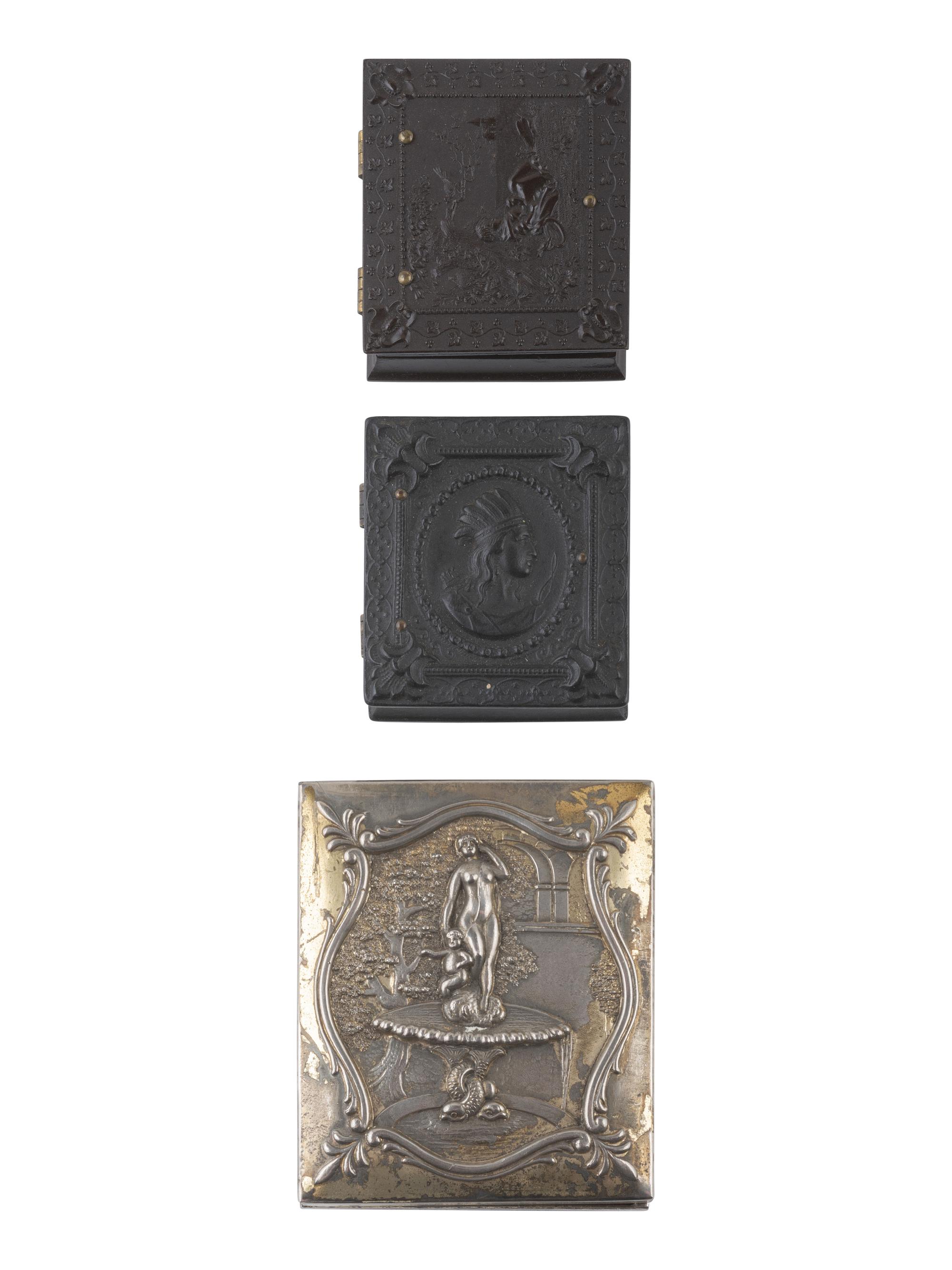 [EARLY PHOTOGRAPHY]. 25 assorted Union cases with figural and floral designs.