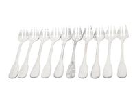 A Group of Christofle Cluny Silver-Plate Flatware Articles