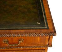 A George III Style Mahogany Partner's Desk