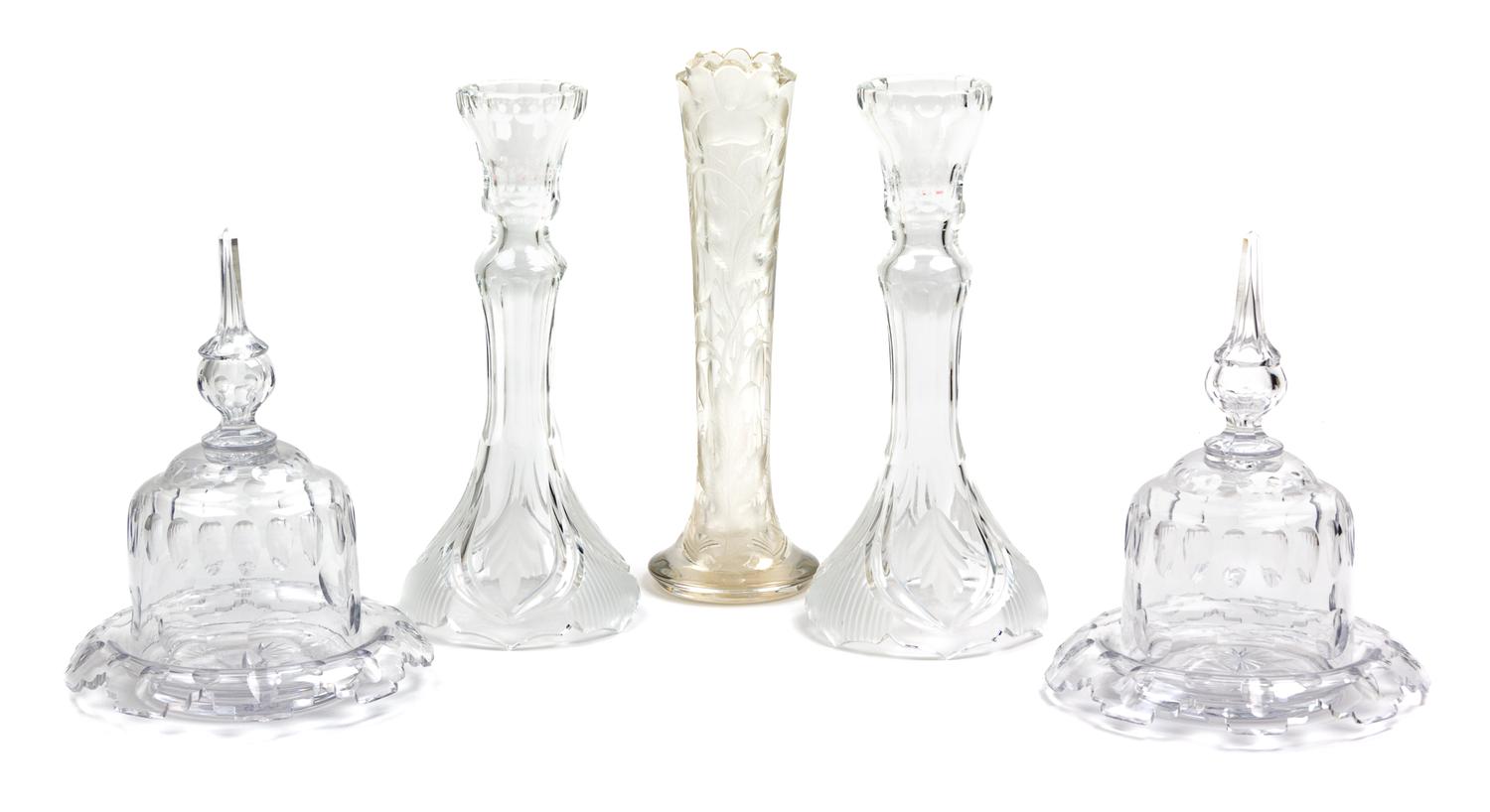 Five Cut Glass Articles