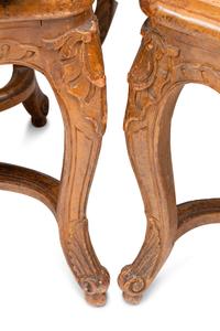 A Set of Eight Louis XV Provincial Style Dining Chairs