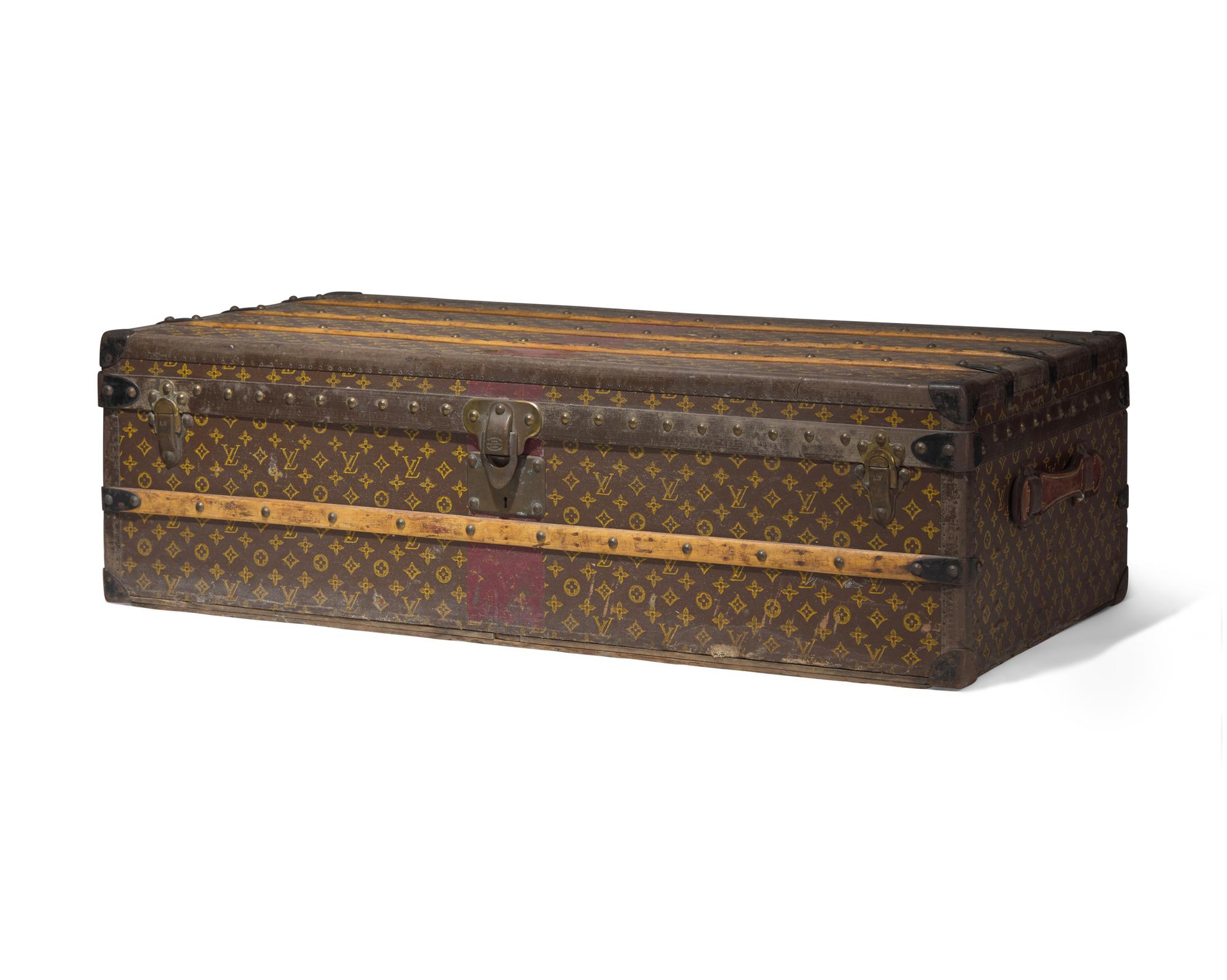 A Louis Vuitton Monogrammed Canvas Hardsided Trunk