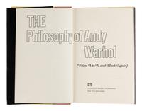 WARHOL, Andy (1928-1987). America . New York: Harper & Row, Publishers, [1985].
