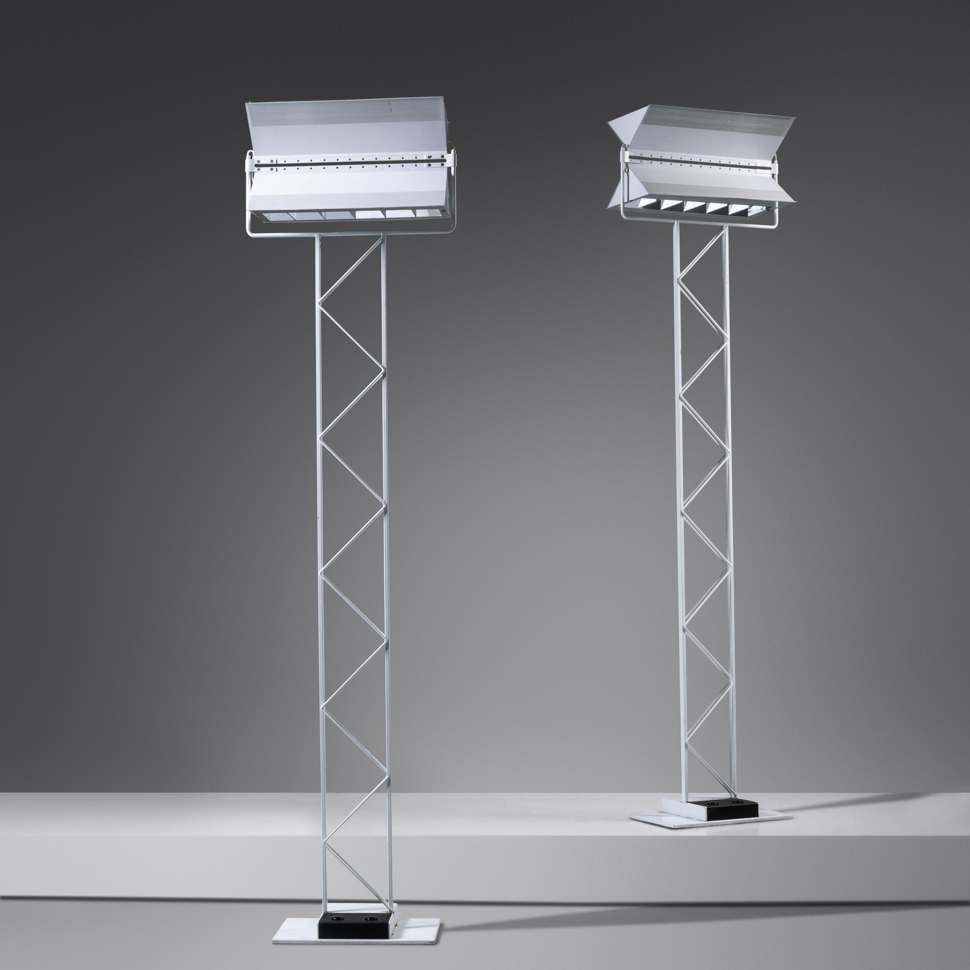 Pair of Floor Lamps, model 2177, c. 1980 Valaisinpaja, Finland