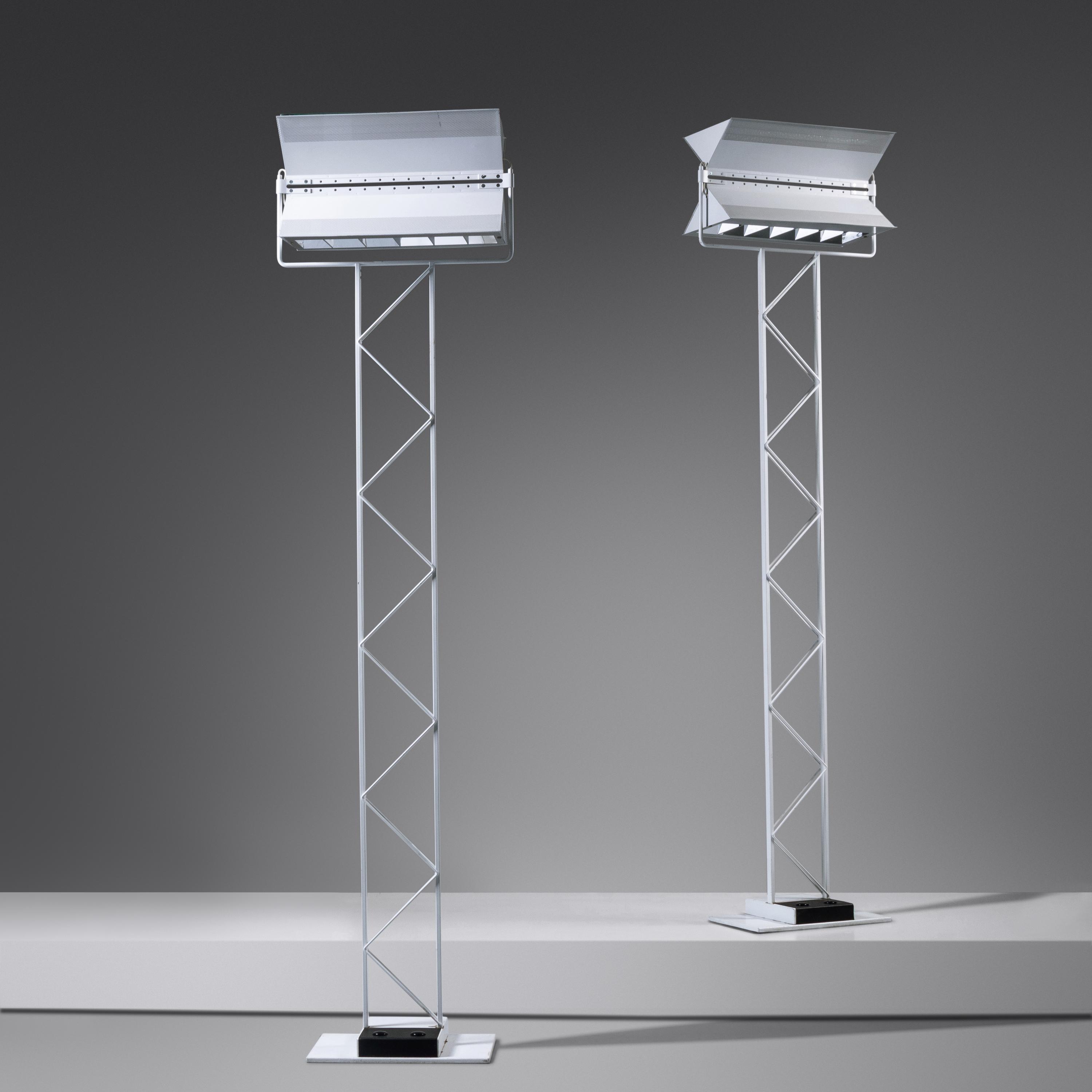 Pair of Floor Lamps, model 2177, c. 1980 Valaisinpaja, Finland