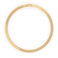 YELLOW GOLD OMEGA NECKLACE
