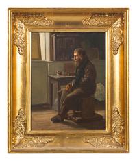 An Old Artist in His Studio