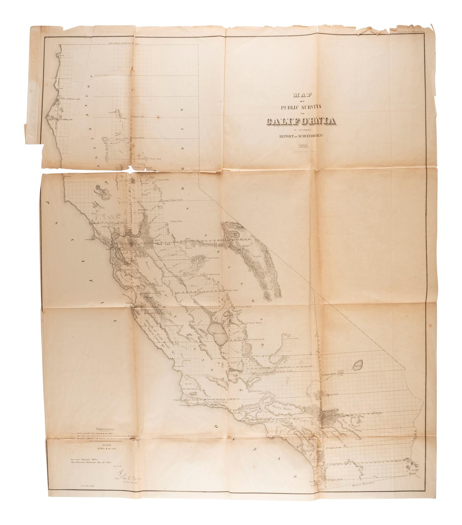 [MAPS & ATLASES]. HAGGOTT, Ernest A. and Chas. M. RICHARDS. Yavapai County, Arizona. N.p.: E.A. Haggott, 1903. [ With :] 3 USGS Survey maps. ca 1891. [ Also with :] Map of Public Surveys in California.