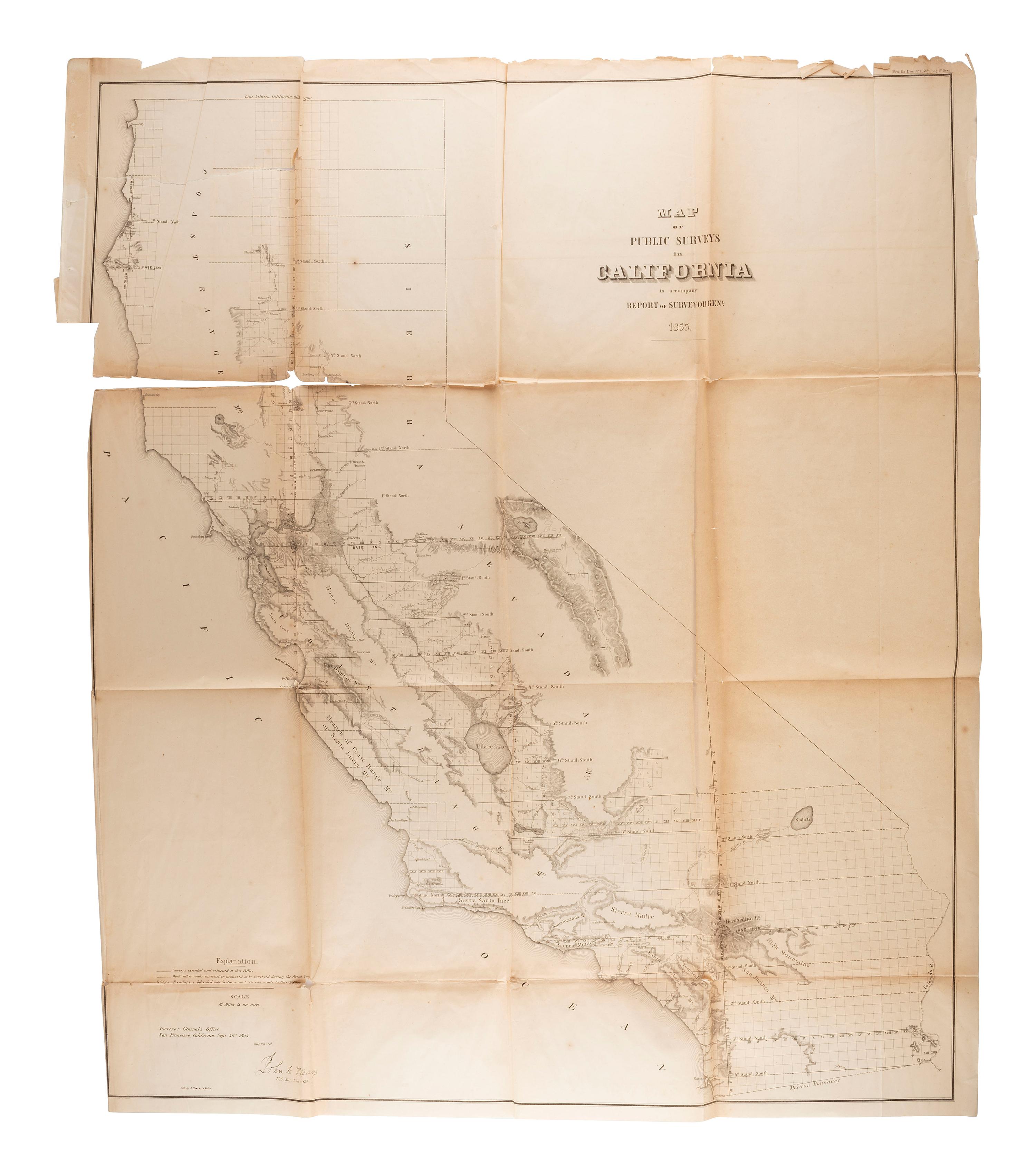 [MAPS & ATLASES]. HAGGOTT, Ernest A. and Chas. M. RICHARDS. Yavapai County, Arizona. N.p.: E.A. Haggott, 1903. [ With :] 3 USGS Survey maps. ca 1891. [ Also with :] Map of Public Surveys in California.