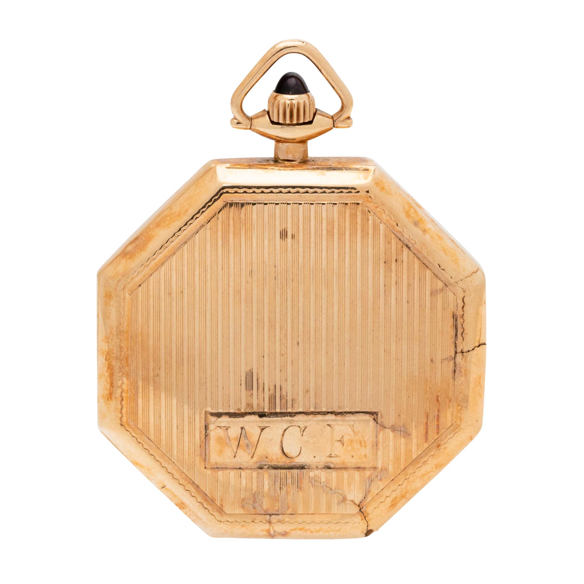 ELGIN, 14K YELLOW GOLD POCKET WATCH
