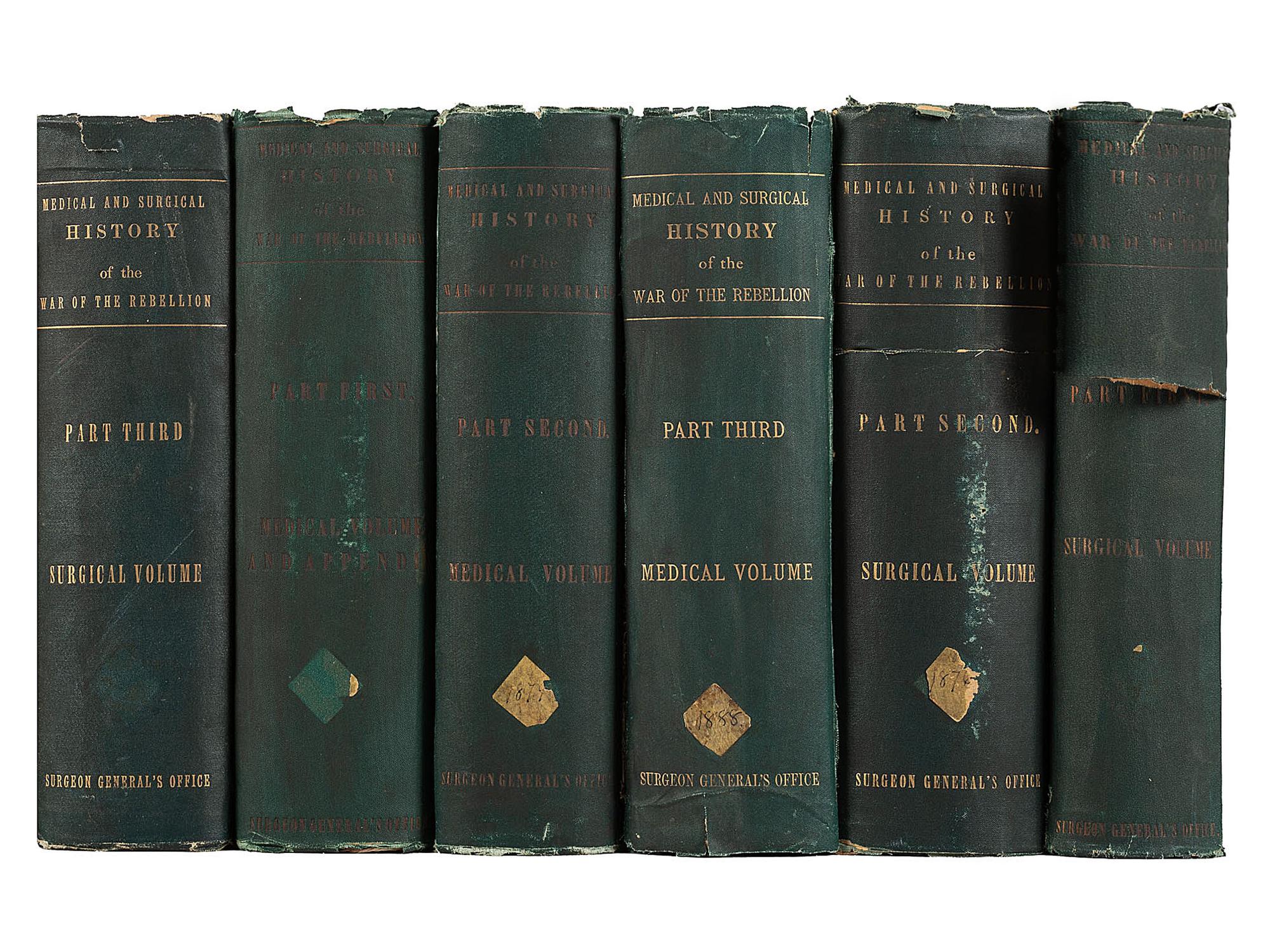 Civil War & Enslavement BARNES, Joseph K. (1817-1883). The Medical and Surgical History of the War of the Rebellion . Washington D.C.: Government Printing Office, 1870-88.