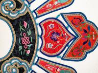 Four Chinese Embroidered Silk Ladies' Festival Collars