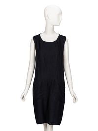 Christian Lacroix, Black Linen Dress & Jacket Ensemble