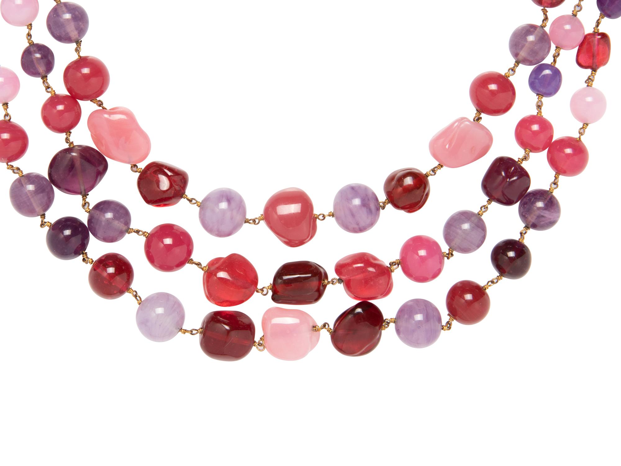 Triple Strand Necklace Attributed to Christian Dior, c. 1960