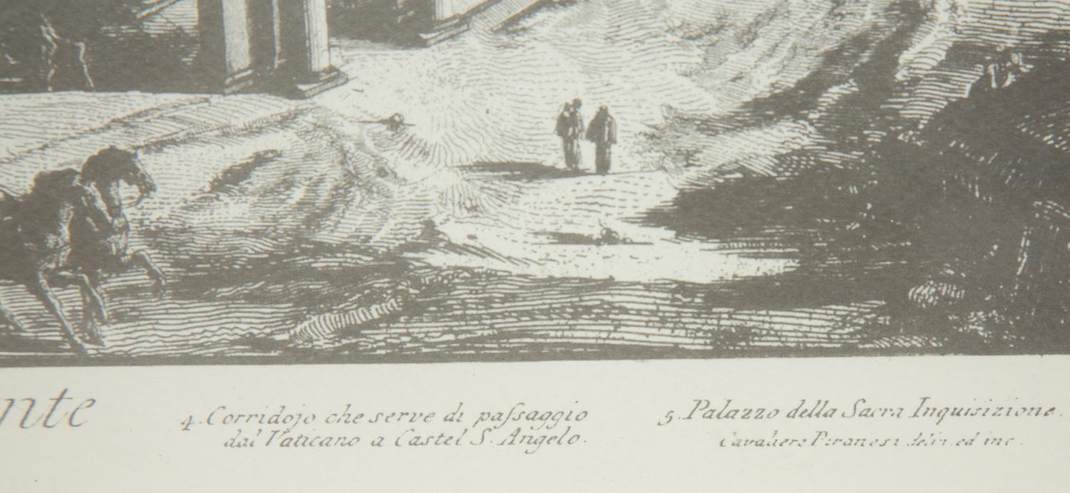Eight Black and Parcel Gilt Framed Prints After Giovanni Piranesi — 20th Century