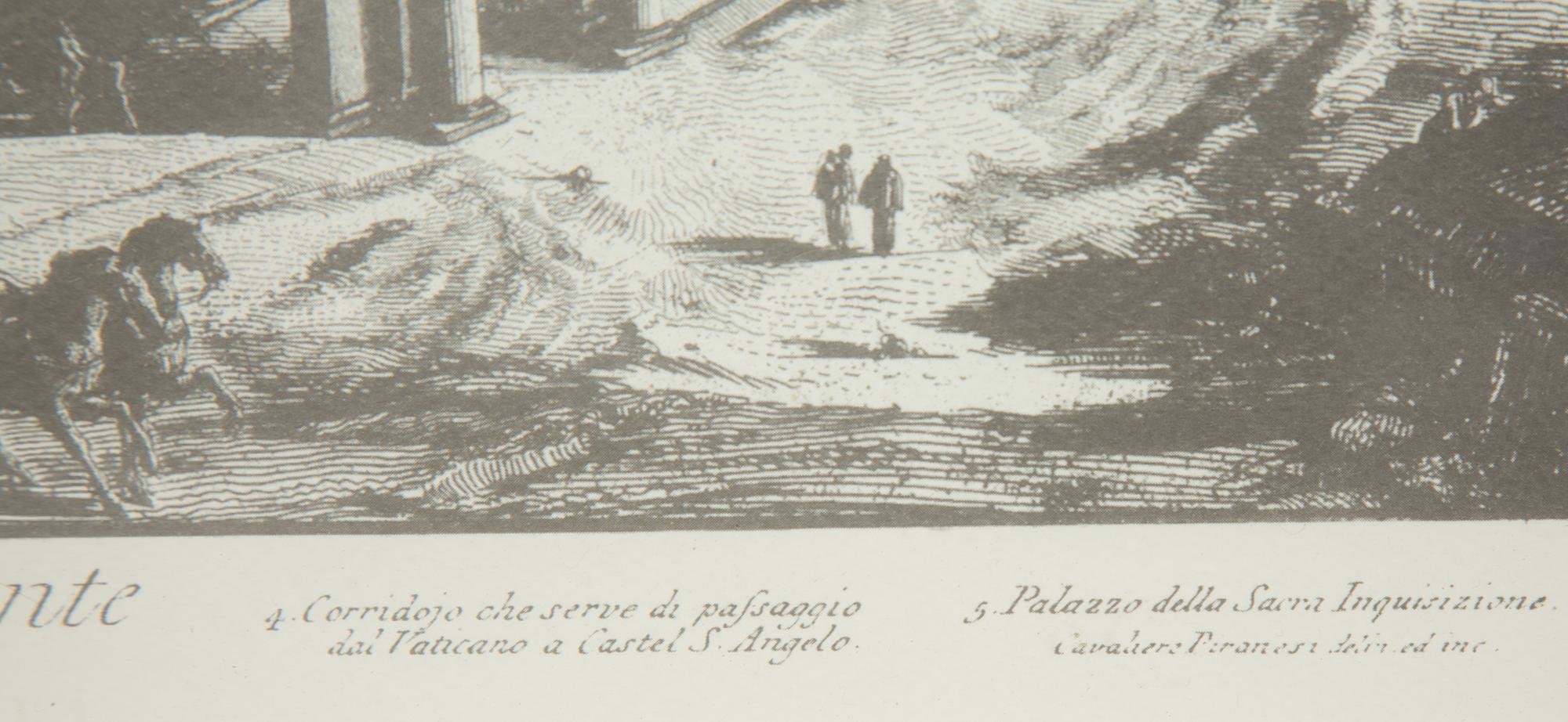 Eight Black and Parcel Gilt Framed Prints After Giovanni Piranesi — 20th Century