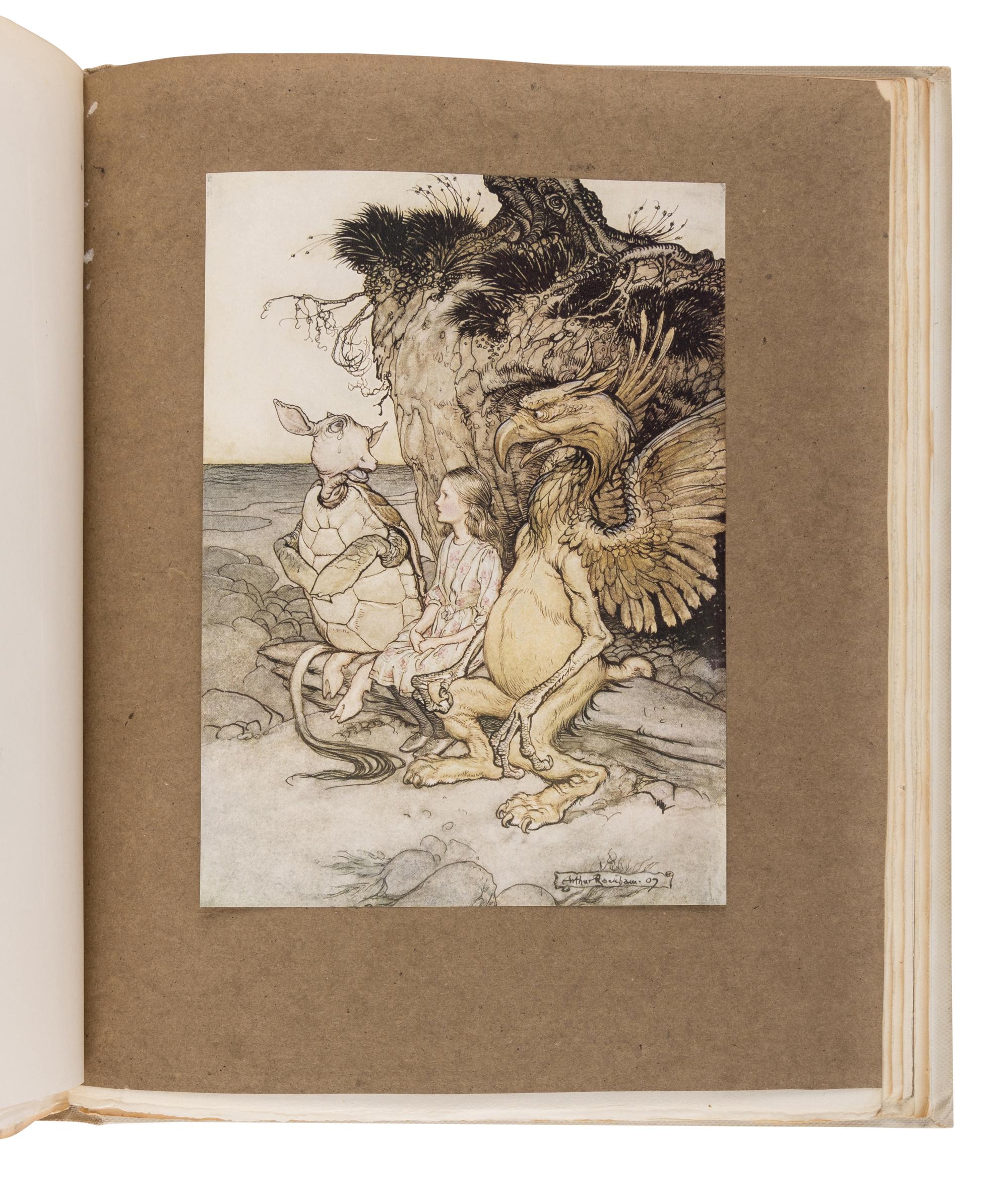 [RACKHAM, Arthur (1867-1939)]. DODGSON, Charles Lutwidge ("Lewis Carroll") (1832-1898). Alice's Adventures in Wonderland. London and New York: William Heinemann and Doubleday, Page, & Co., 1907.