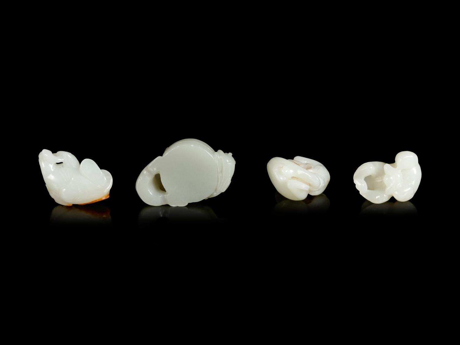 Four Chinese Jade Figures