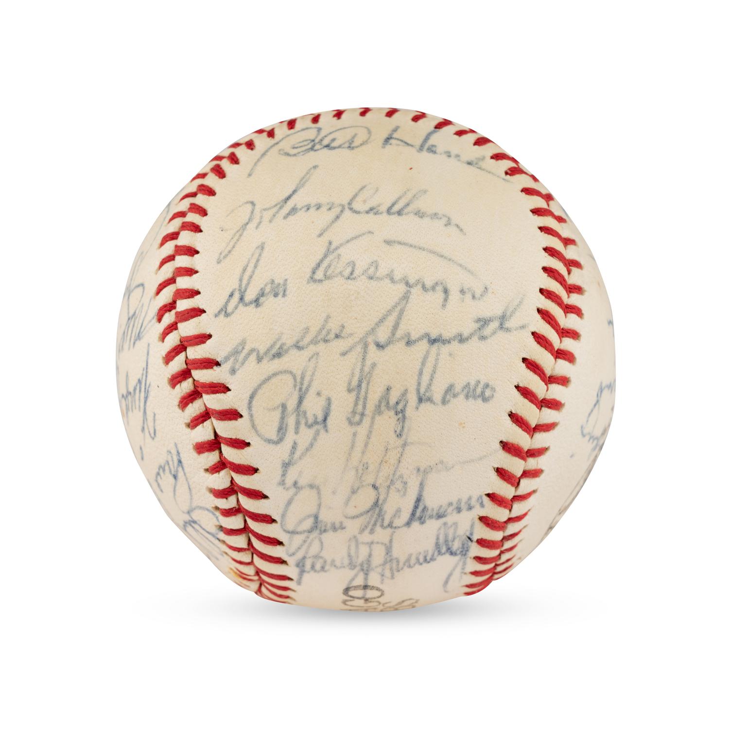 A 1969-70 Chicago Cubs Team Signed Autograph Baseball