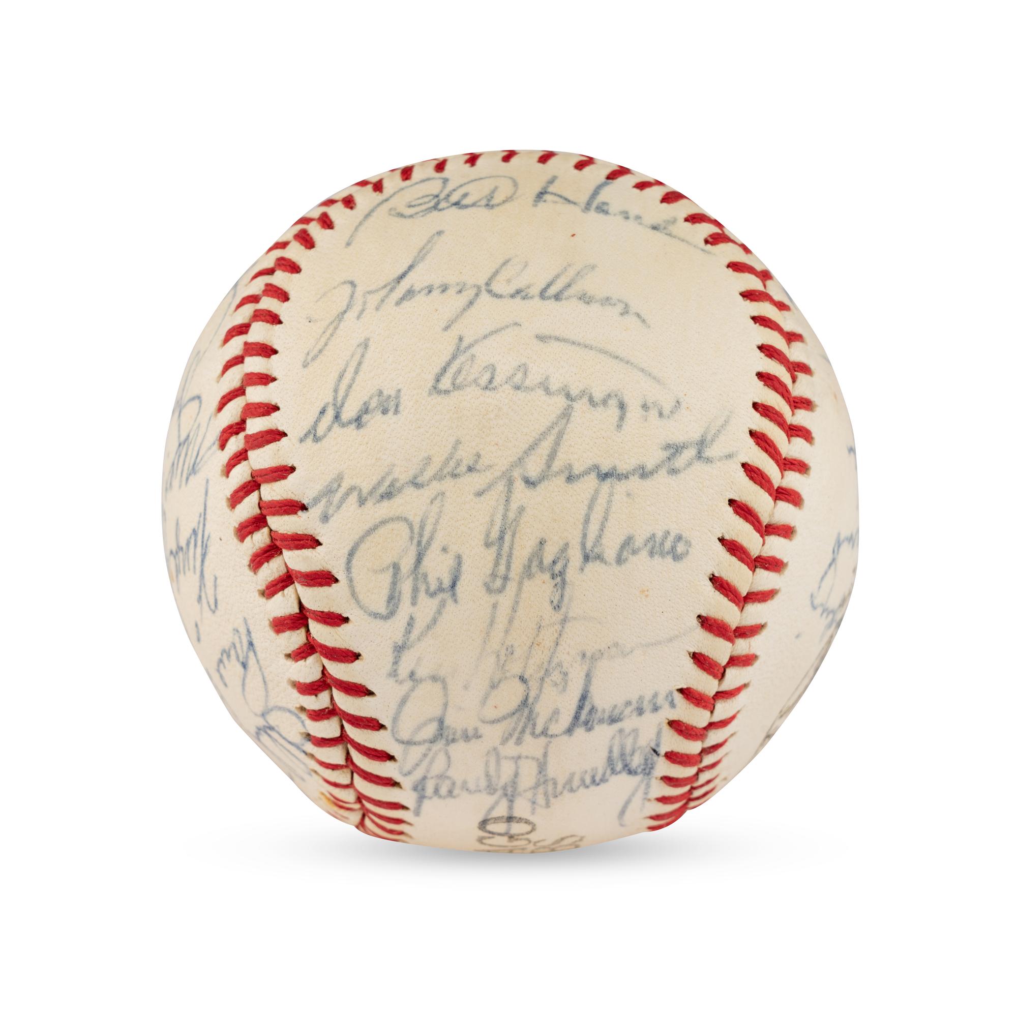 A 1969-70 Chicago Cubs Team Signed Autograph Baseball