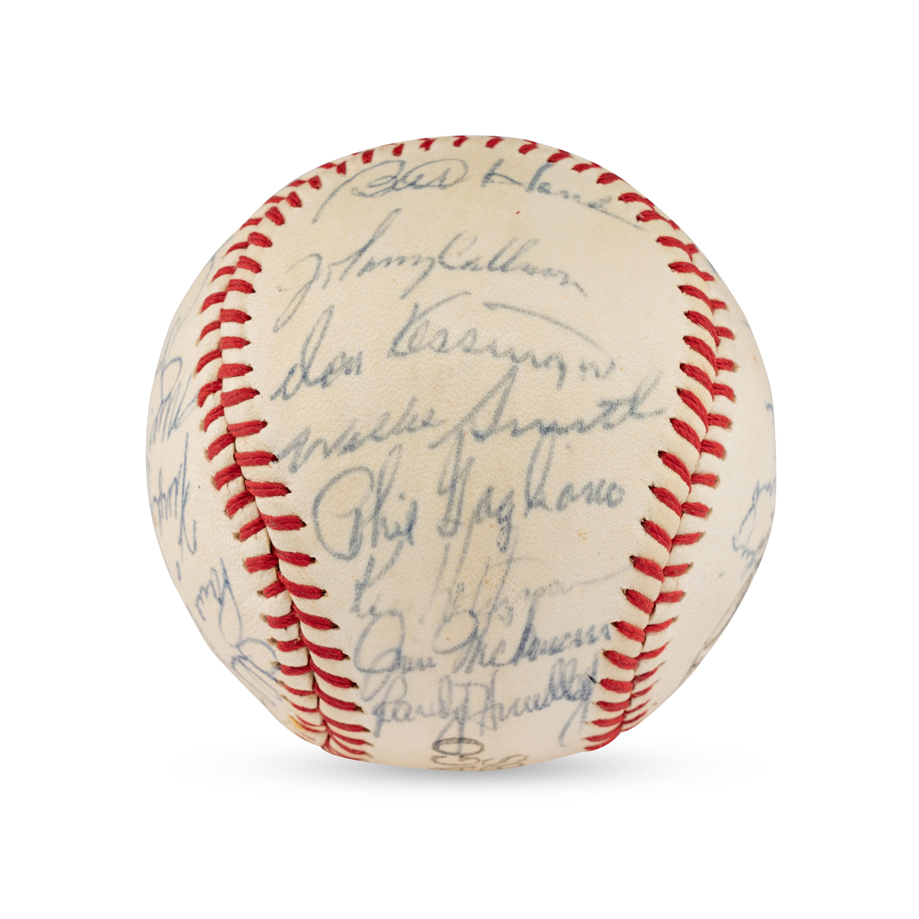 A 1969-70 Chicago Cubs Team Signed Autograph Baseball