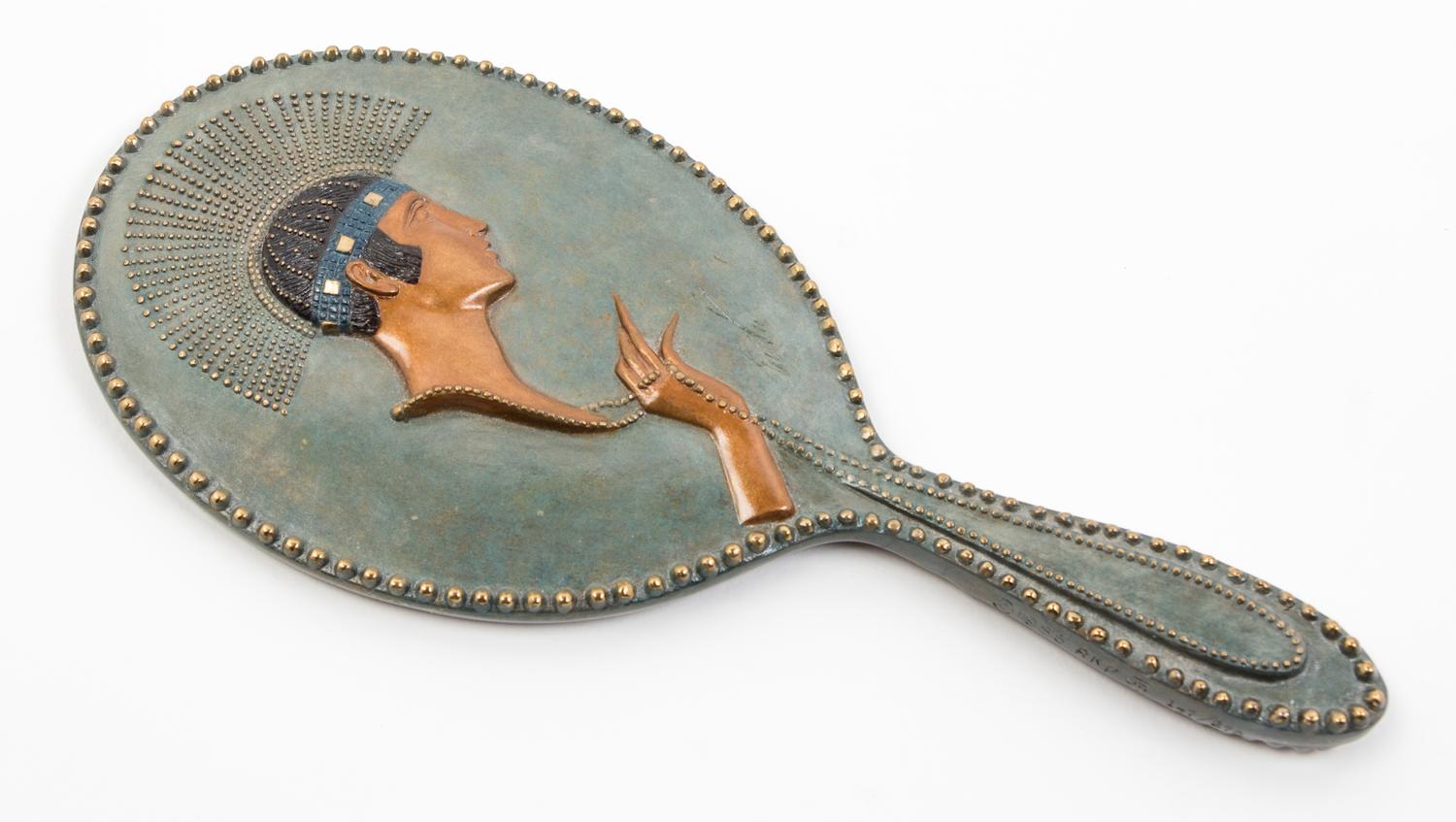 Erte (Romain de Tirtoff), (Russian/French, 1892-1990), Pearls (Hand Mirror)
