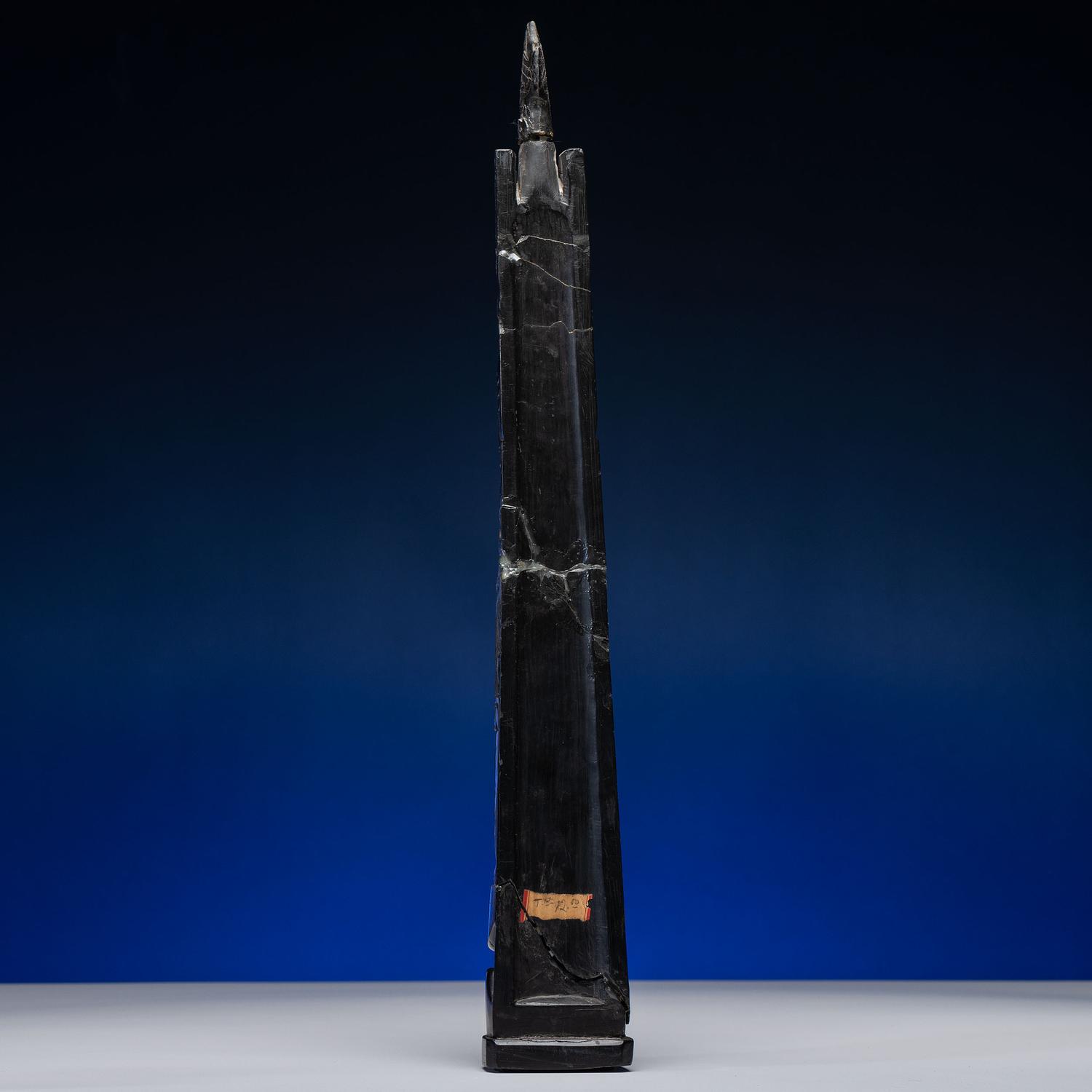 Haida Carved Argillite Model Totem Pole