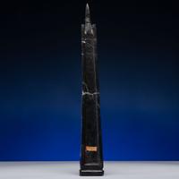 Haida Carved Argillite Model Totem Pole