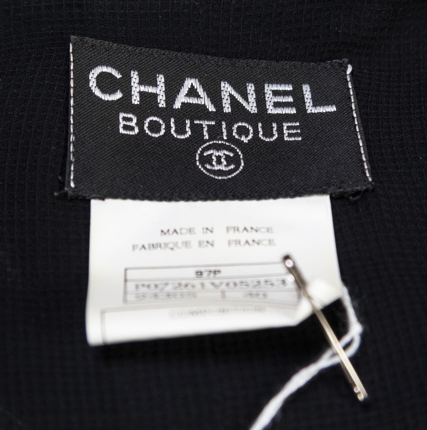 A Chanel Black Pleated Sleeveless Dress, Size 40.