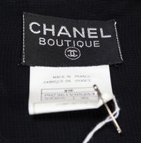 A Chanel Black Pleated Sleeveless Dress, Size 40.