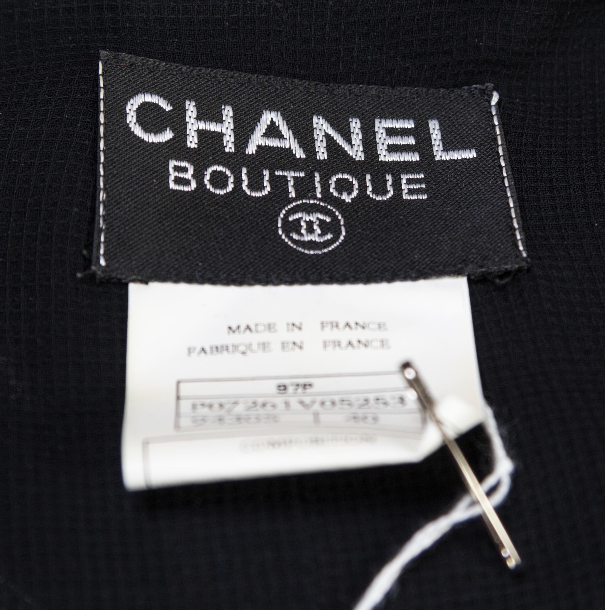 A Chanel Black Pleated Sleeveless Dress, Size 40.