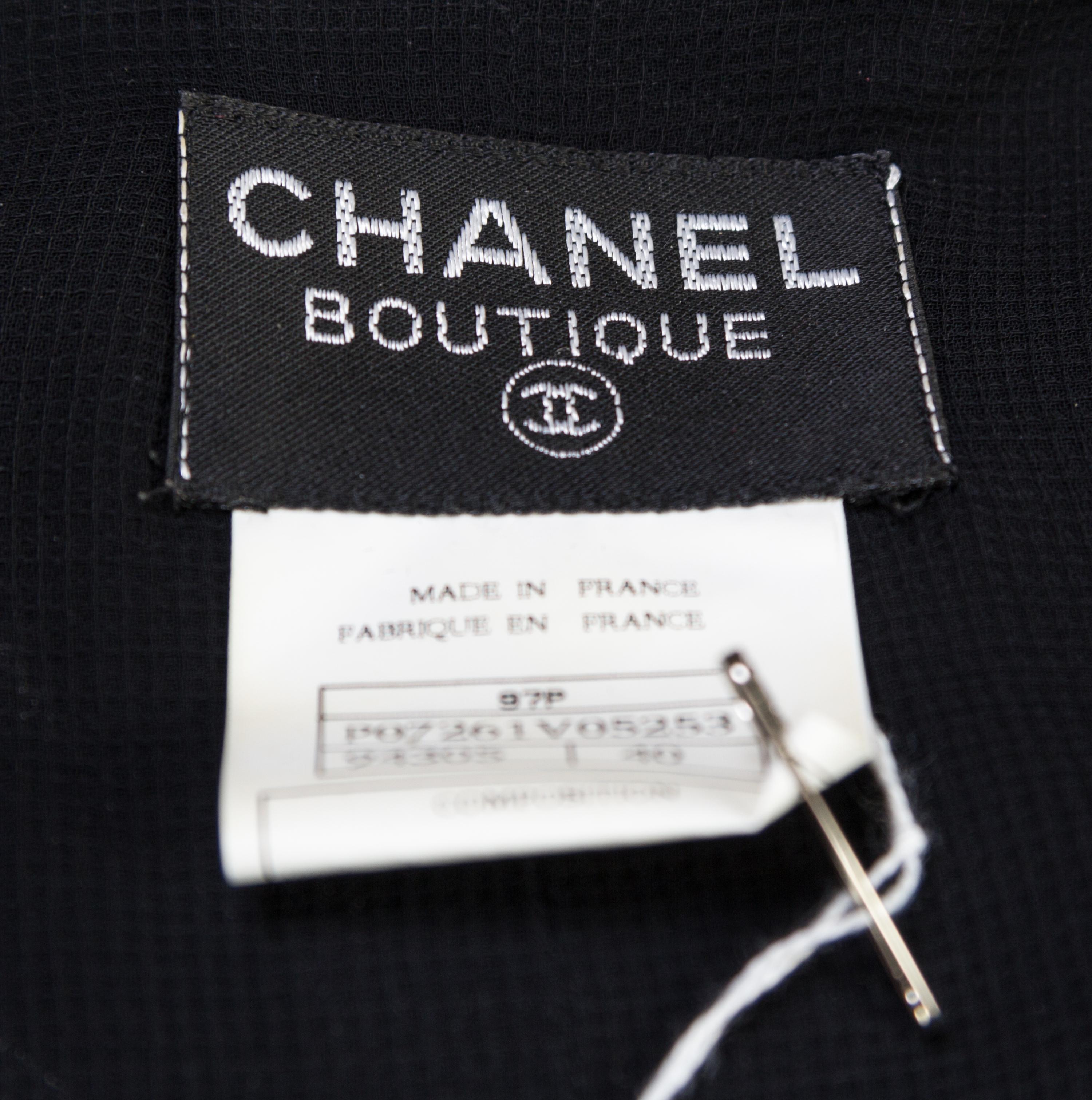 A Chanel Black Pleated Sleeveless Dress, Size 40.