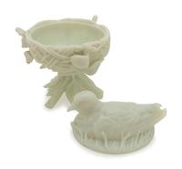 An American Molded Glass Covered Dish