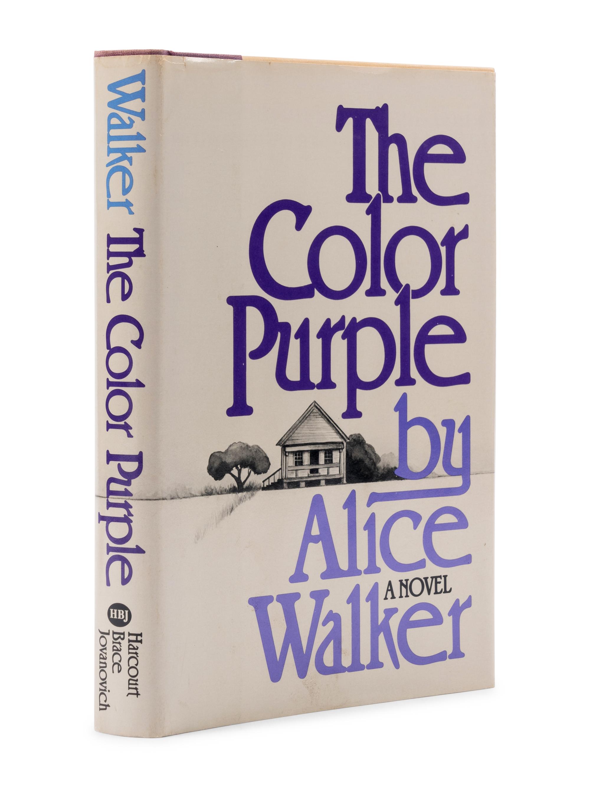 WALKER, Alice (b. 1944). The Color Purple . New York and London: Harcourt Brace Jovanovich, 1982.