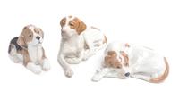 Three Royal Copenhagen Porcelain Figures Width of widest 9 3/4 inches. — 20TH CENTURY