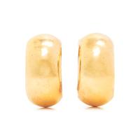 SPRITZER & FUHRMANN, YELLOW GOLD HOOP CLIP EARRINGS