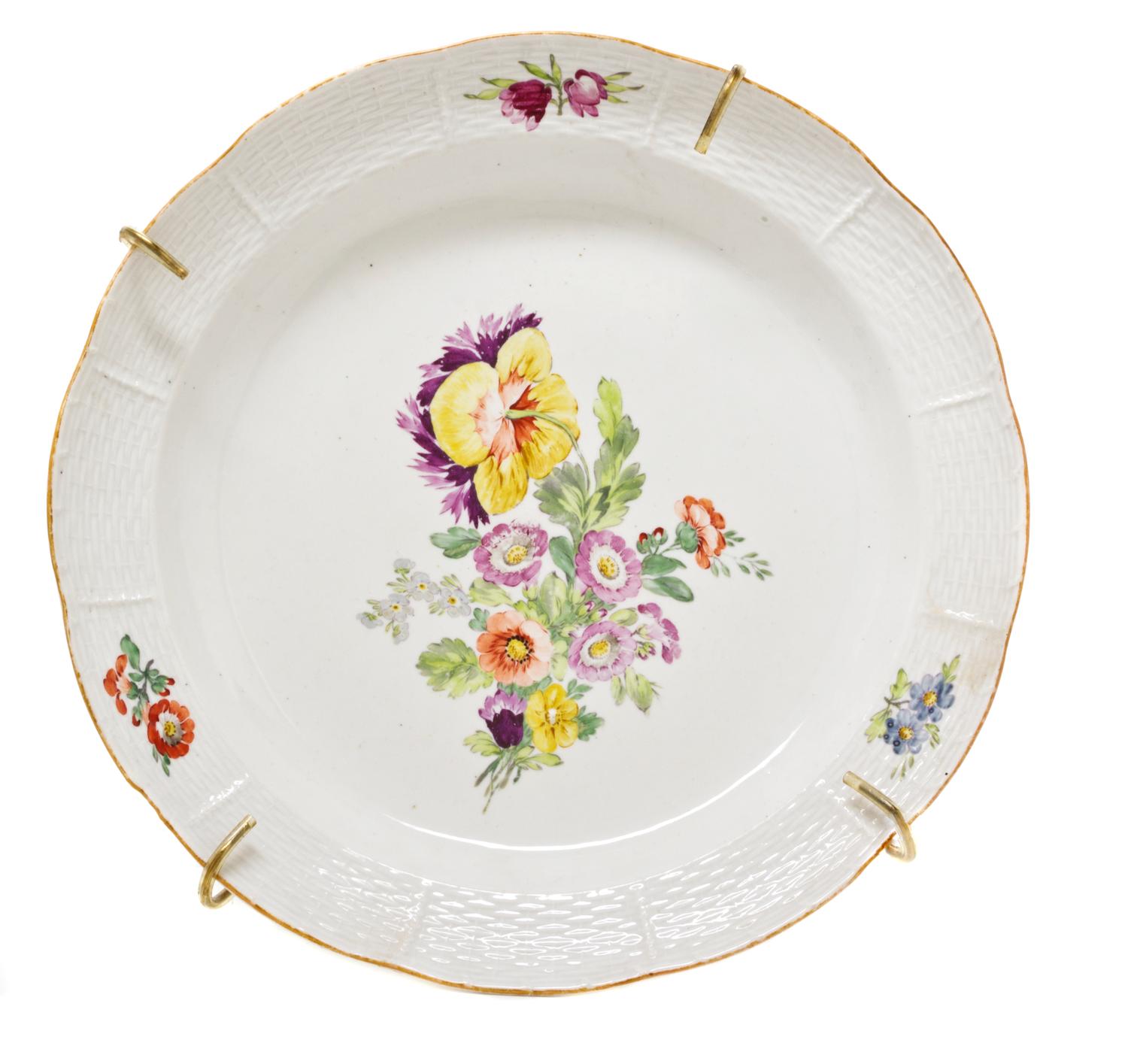 A Russian Porcelain Plate, Diameter 13 7/8 inches.