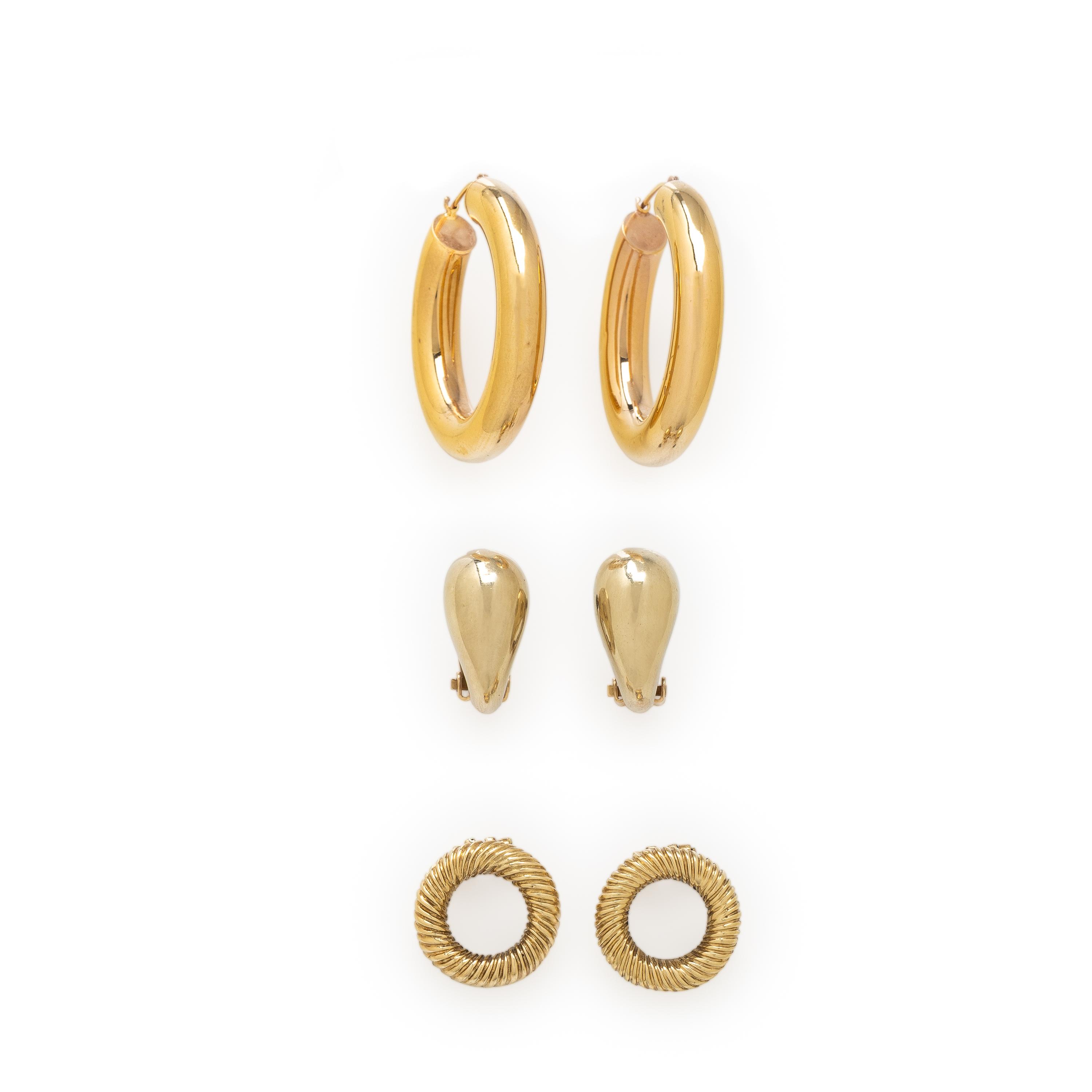 Collection of Yellow Gold Earrings