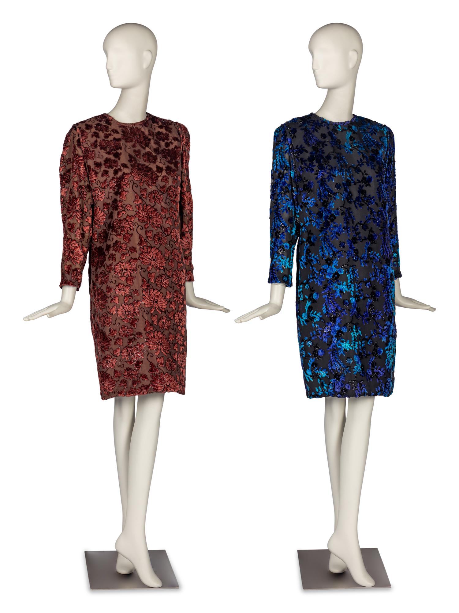 Two Dresses by Richilene and Rizik Brothers