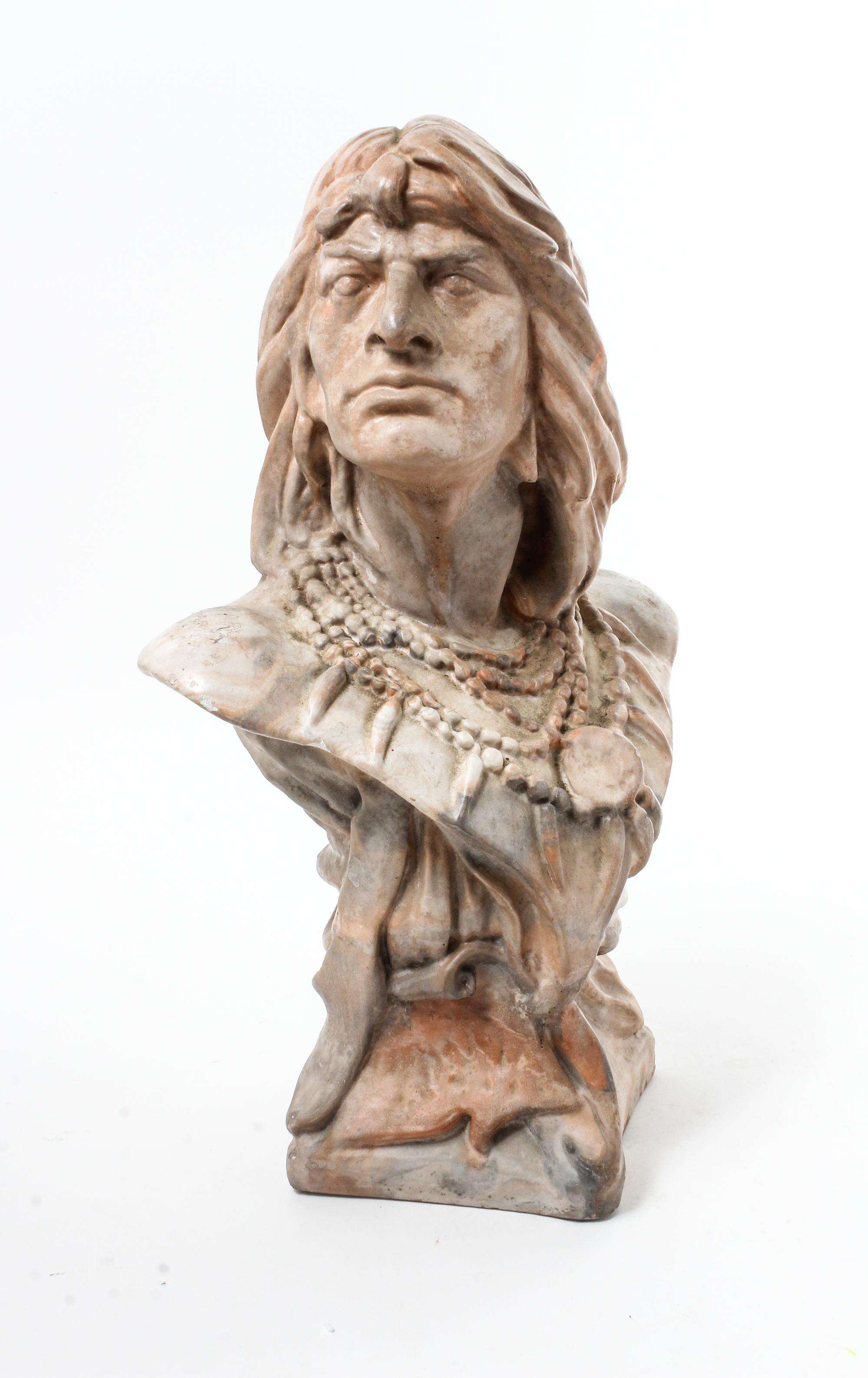 A Chalkware Bust Height 19 3/4 inches. — EARLY 20TH CENTURY