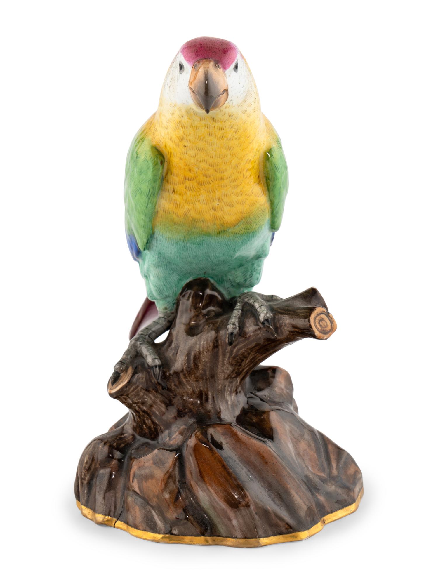 A Meissen Porcelain Parrot