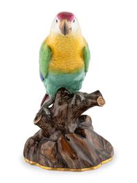 A Meissen Porcelain Parrot